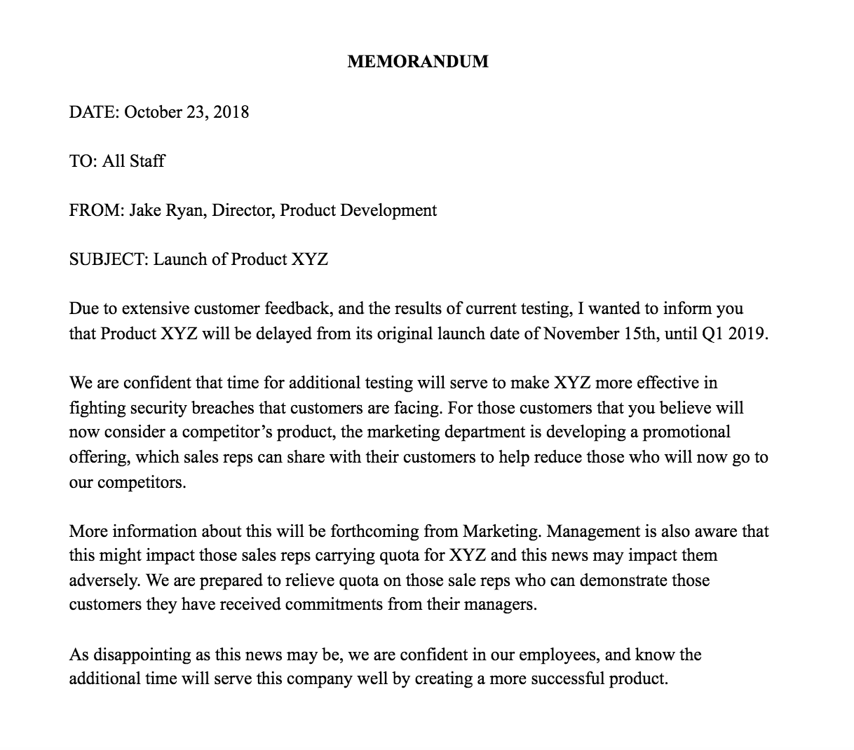 How to Write a Memo [Template & Examples]